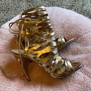 Gold heels!
